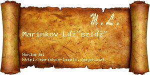 Marinkov László névjegykártya